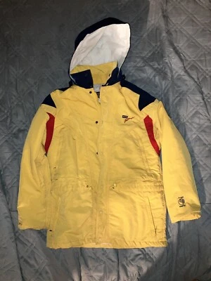 Roffe Challenge Z-Liner Gore Tex Snow Ski Zip Jacket Sz Men’s M Yellow Insulated - Imagem 1 de 4