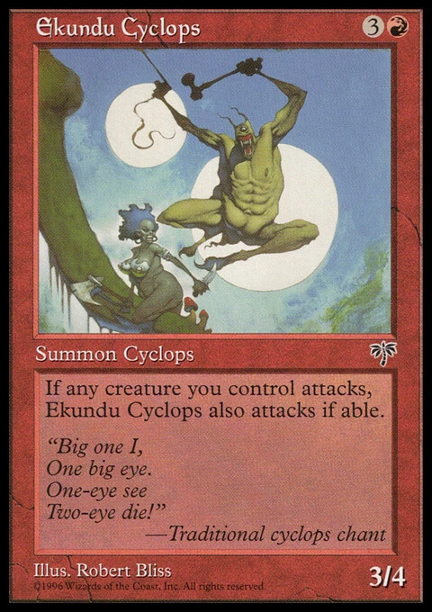Magic the Gathering MTG Ekundu Cyclops (171) Mirage   LP - Image 1 of 1