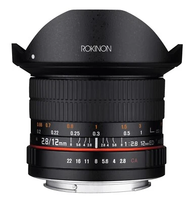 Rokinon 12M-N 12mm f/2.8 Full Frame Fisheye Lens for Nikon F (Refurbished) - Image 1 of 4