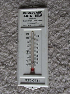 Funktionierende Werbung Auto Wand Temperatur Messgerät Metall Wohnmobil Camper Anhänger ca USA - Bild 1 von 2