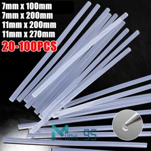 100pcs Glue Sticks Hot Melt Long Length for Glue Gun Craft DIY Repair 7MM /11MM - Picture 1 of 33