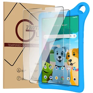 2Pcs For AT&T amiGo Jr. Tab 8.0 2024 Tempered Glass Screen Protector 9H HD Clear - Picture 1 of 5