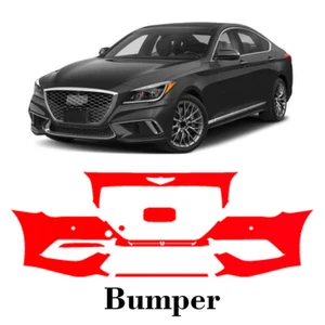 Front bumper PreCut PPF Paint Protection Film For Genesis G80 Sport 2018-2020 - Picture 1 of 6