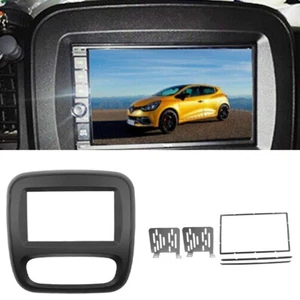 Double Din Radio Fascia Car for Renault Trafic Opel Vivaro 15 Stereo Panel Bezel - Picture 1 of 5