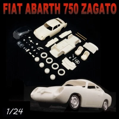 1/24 Abarth  Fiat 750 Coupe Zagato 1957  complete static Resin kit - Immagine 1 di 4