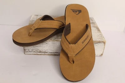 Chanclas de gamuza talladoras plateadas rápidas sandalias básicas para hombre 9 marrón tostado informales nuevas sin caja Foto 1 de 4