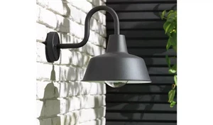 Home Wall Light Industrial Style 60W Matt Black Metal Front Door Decor Light - Picture 1 of 6