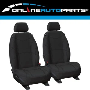 Front Tailor Made Neoprene Car Seat Covers for Nissan Navara D23 NP300 2015~On - Picture 1 of 3