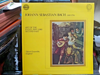 Johann Sebastian Bach Art Of The Fugue BWVG 1080 Second Part Tilford Ensemble Lp Foto 1 de 4