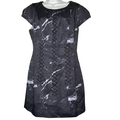 Vestido Revolve StyleStalker Nuevo con Etiquetas Little Miss Fit Patrón Mármol Talla L Gótico Foto 1 de 4