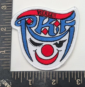 Vintage RKF Viersen Clown Patch – Winking Face Red Nose Carnival Emblem Badge - Picture 1 of 2