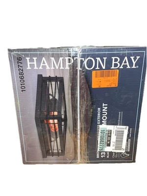 Hampton Bay Hurley - Pequeña luz exterior de montaje empotrado (negro mate) 1007 417 779 Foto 1 de 2