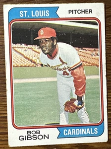 1974 Topps baseball card #350 - Bob Gibson - minor creases  💥⚾💥⭐ - Picture 1 of 9