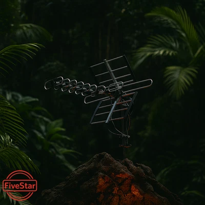 Antena HDTV digital amplificada para exteriores 2025 VHF UHF FM 4K HD 1080P de largo alcance Foto 1 de 4