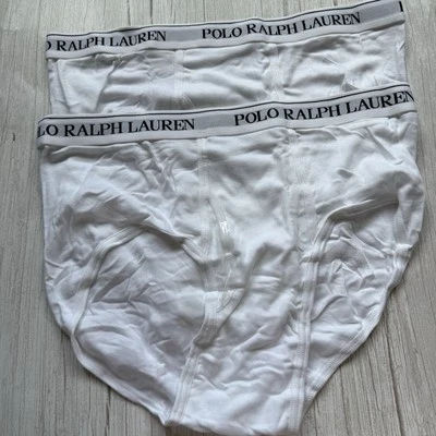 Paquete de 2 calzoncillos de algodón Polo Ralph Lauren talla XL blancos Foto 1 de 2