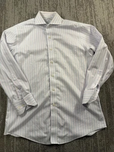 Camisa Brooks Brothers Regent 1818 para hombre 15,5 32/33 azul rojo rayas sin hierro - Imagen 1 de 7