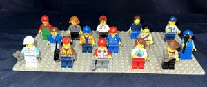 15x LEGO Town & City Racers Workers Kids People Minifigure & Accessories Lot #17 - Picture 1 of 13