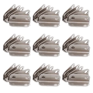  100 Pcs Furniture Lock Piece Cupboard Plate for Office Angled Strike Cabinet - Picture 1 of 12