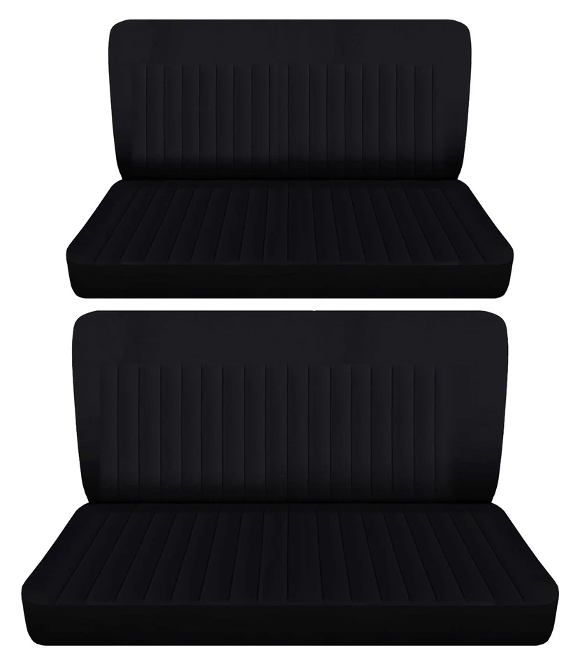 Fits 1962 Cadillac Series 62  sedan 4door front and rear bench seat covers Black - Image 1 of 1