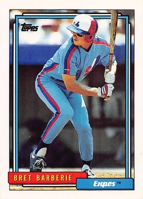 Bret Barberie 1992 Topps 224 Montreal Expos Baseball Card - Image 1 of 2