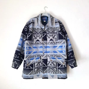 Pendleton Wool Thinsulate Jacket Men’s L – Aztec Navajo Southwestern Vintage USA - Picture 1 of 18