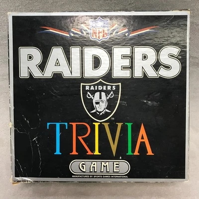 VTG Sports Games International NFL Las Vegas Oakland Raiders Trivia Game w/ Box - Image 1 of 4