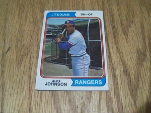 ALEX JOHNSON  1974 TOPPS  BASEBALL CARD # 107 - Picture 1 of 1