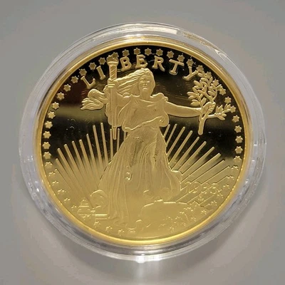 2003 American Mint 1933 Double Eagle Liberty 24k Gold Layered Proof Coin - Image 1 of 4