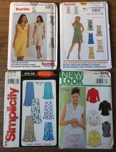 #6 LOT 4 New Look Burda Simplicity SEWING Dress PATTERNS FF UnCUT Women 8-18 - Picture 1 of 5