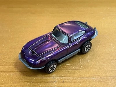 Topper Johnny Lightning 1969 personalizado XKE violeta Jaguar con interior blanco Foto 1 de 4