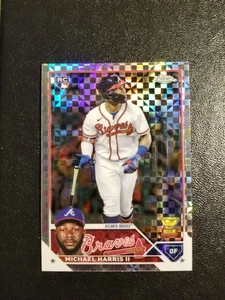 2023 Topps cromo #79 Michael Harris II X-Fractor radiocontrol Atlanta Braves novato - Imagen 1 de 2