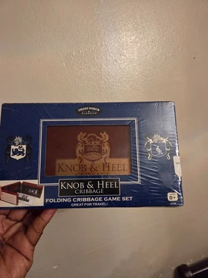 NEW! 2014  KNOB & HEEL CRIBBAGE Front Porch Classics folding Cribbage Game Set - Image 1 of 4