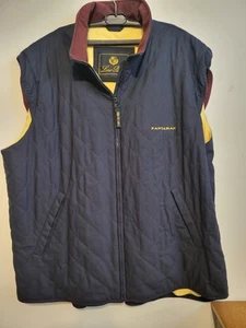 Loro Piana Diamond Quilted Cashmere Blend Lined Vest Black Size XL - Picture 1 of 6