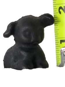 1930"s FIDO HUBLEY MFG.CO. BLACK CAST IRON PUPPY PAPER WEIGHT/ NOVELTY ART 1.75" - Picture 1 of 6