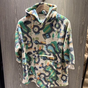 M&S Kinder Kapuzenvliesdecke neu mit Etikett Autodruck Alter 7-8 weich gemütlich Unisex - Bild 1 von 8
