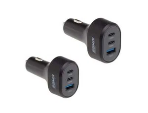 Kings 2x 85W USB Car Charger Fast Charge | 12V & 24V Triple USB Output - Picture 1 of 8