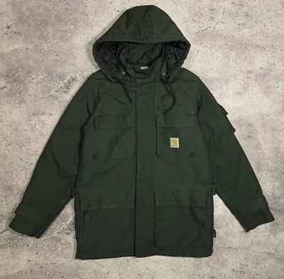 Carhartt Vintage Mens Cordura Motorcycle Jacket Hooded Quilted Lined Size M - Image 1 of 4