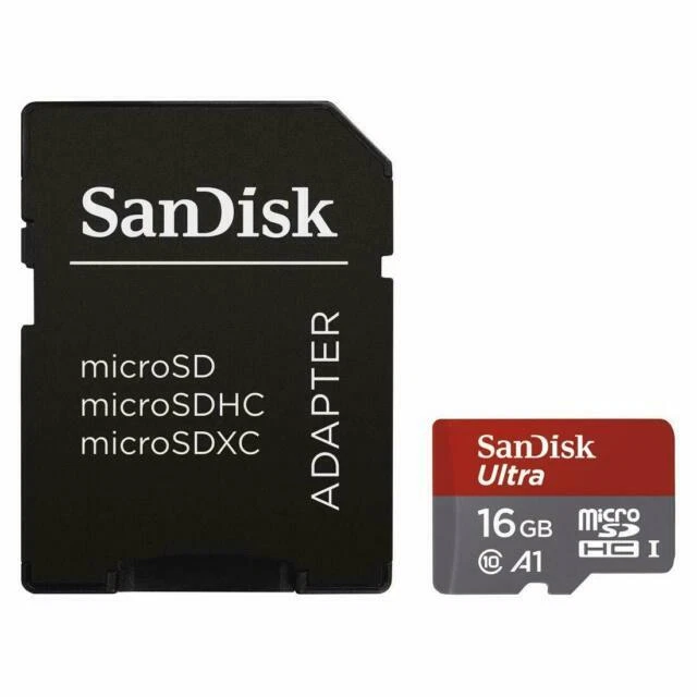 SanDisk Ultra Classe 10, 16GB Scheda di Memoria MicroSDHC e Adattatore SD