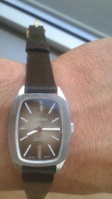 Savar RECTANGOLO 10186 HAND-WINDING VINTAGE COLLECTION (60´s) NOS WATCH SWISS - Imagen 1 de 4