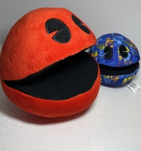 Red Pac-Man Plush 5 '' & 3” Pac-Man Plush Arcade Pattern - Picture 1 of 10