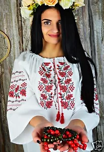 Ukrainisch bestickt Trachtenhemd, Bluse, Sorochka vyshyvanka, 3 Modelle - Bild 1 von 11
