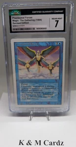 MTG - Revised - Phantasmal Forces - Graded 7.0 - Vintage - Picture 1 of 5