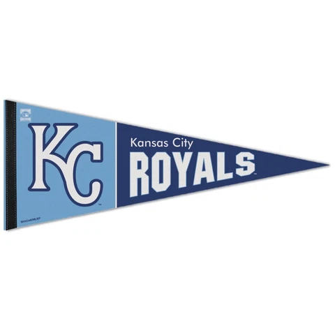 KANSAS CITY ROYALS COOPERSTOWN COLLECTION ROLL UP PREMIUM PENNANT 12"x30" NEW Cover