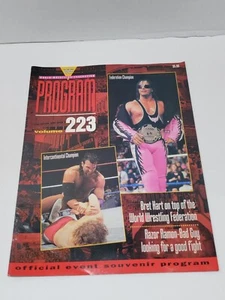 1994 WWF Program Hart/ Ramon Cover Vol 223 With Merch Catalog & Poster - Picture 1 of 11