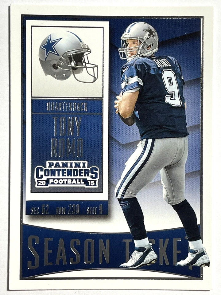TONY ROMO Dallas Cowboys 2015 Panini Contenders SEASON TICKET Football Card #87 - Image 1 of 2