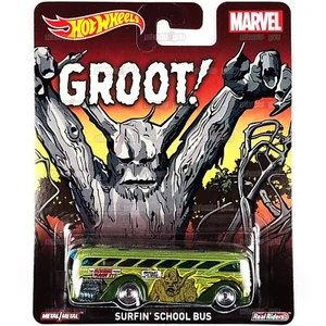 Hot Wheels SURFIN SCHOOL BUS verde scanalatura - MERAVIGLIA - HW Pop Culture 1:64 CFP58 - Foto 1 di 2