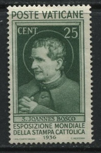 Vatican 1936 25 cents green mint hinged - Foto 1 di 1