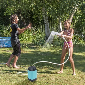 Ducha de camping portátil 4800 mAh recargable bomba de campamento al aire libre para senderismo viajes - Imagen 1 de 24