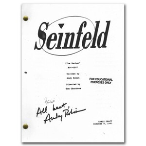 Jerry Seinfeld Dreyfus Alexander Signed Chinese Restaurant Script Auto  Beckett