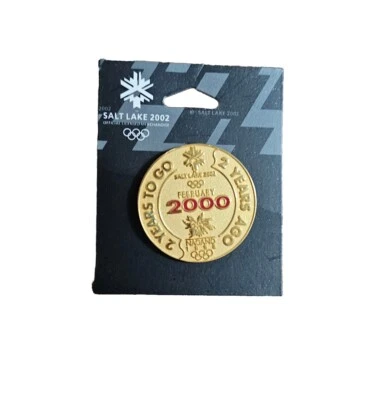 Olympics 2002 Salt Lake City Lapel Pin Tack 2 Years To Go Nagano Japan 1998 - Image 1 of 2